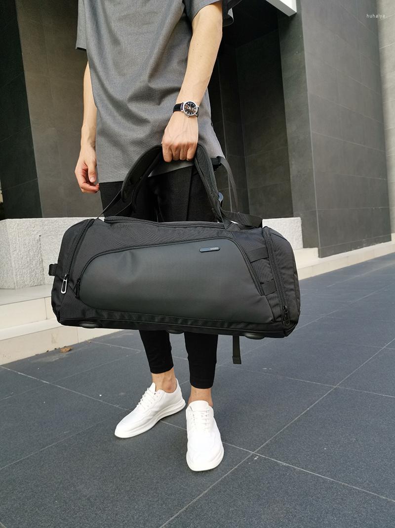 

Duffel Bags Style Waterproof Travel Bag Large Capacity Men Hand Luggage Duffle Weekend Multifunctional, Black