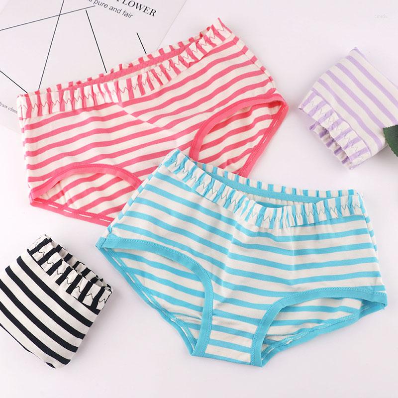 

Women's Panties Modal Underwear Japanese Knickers Women Sweetness Low Waist Cuecas Lift Hip Sexy Vitality Stripe Student Briefs Female, Black