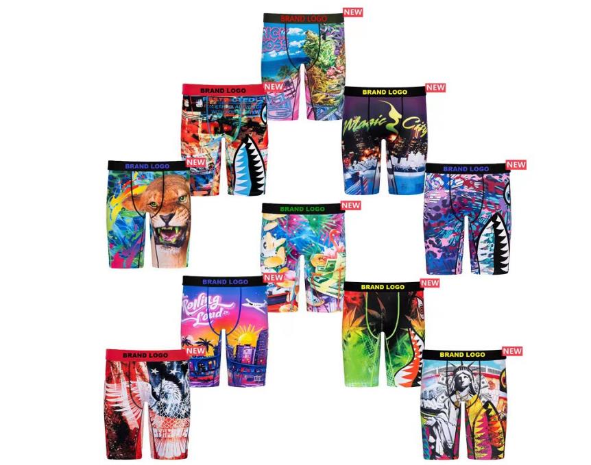 

Designer mens underwear underpants boxers beach reathable Underpant Mens sexy Tight Waist Man -3XL, Mixed color