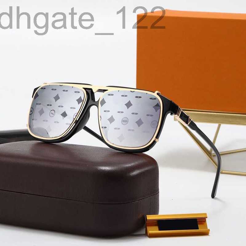 

designer Unique Summer Sunglasses New Full Frame Designer Glasses Letter Rectangle for Man Woman 6 Color Top Quality 8OJ3