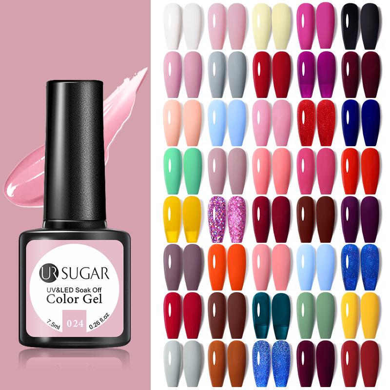 

Nail Gel UR SUGAR Polish 7.5ml Plastic Bottle Matte Effect No Wipe Top Coat Soak Off UV LED Lacquers Color, 49126-24