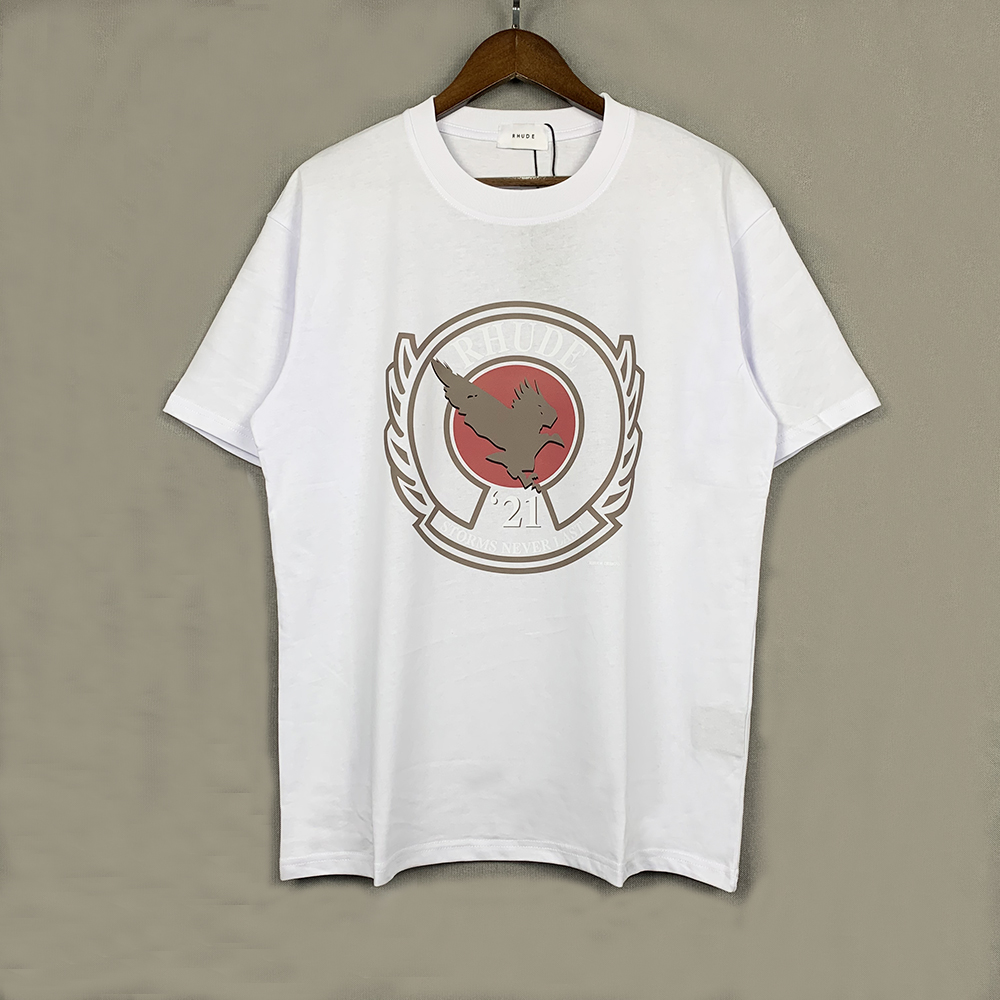 

Rhude t-shirt Mens Designer T shirt tee workout shirts for men oversized t 100%cotton rhude tshirts vintage short sleeve US Size 4RCZ, 23