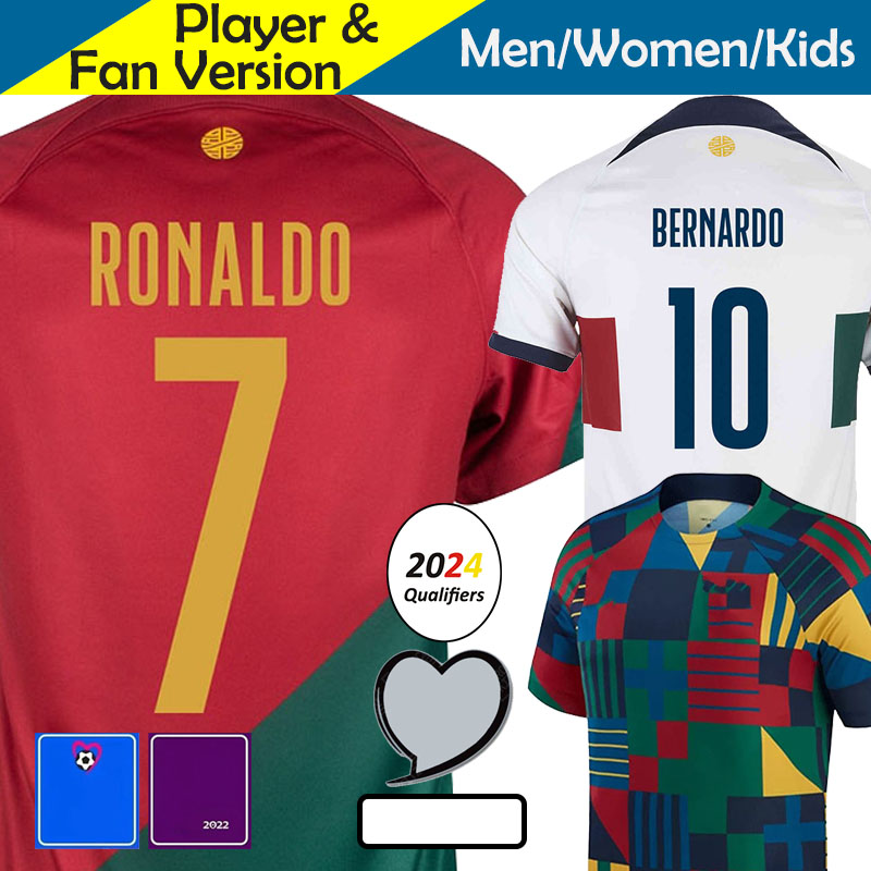 

22 23 Portugal Camisa Soccer Jerseys BERNARDO FERNANDES 2022 2023 Euro Qualifiers World Cup National Team Men Football Shirt Kids Kit Sets JOAO FELIX RUBEN DIAS LEAO, Women home