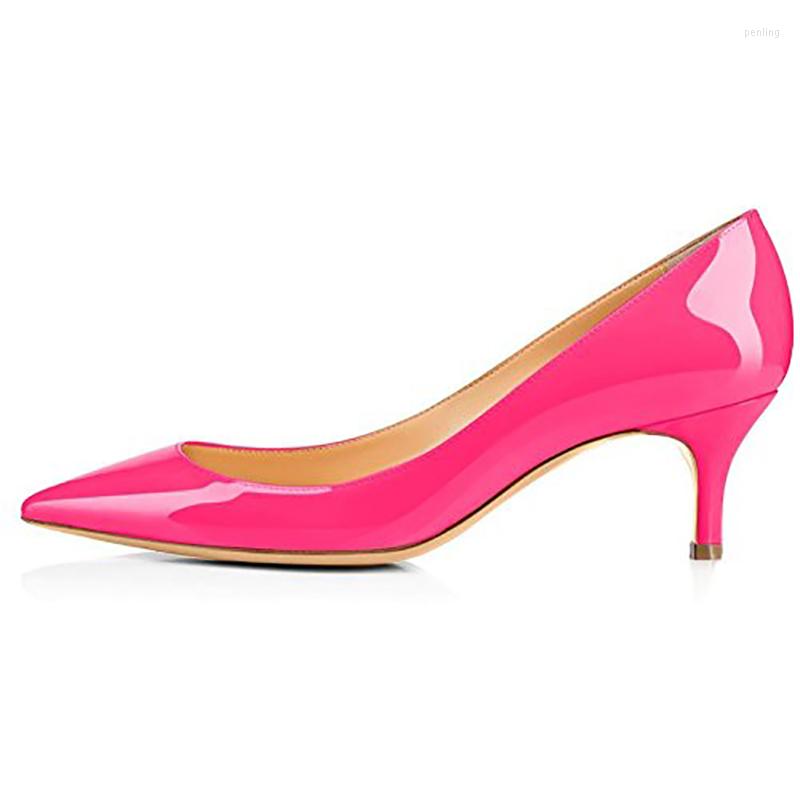 

Dress Shoes Women Stiletto Heel 6.5 Cm Pumps Patent Leather Slip On Solid Candy Color Pointed Toe Sping Summer Office Ladies, Beige