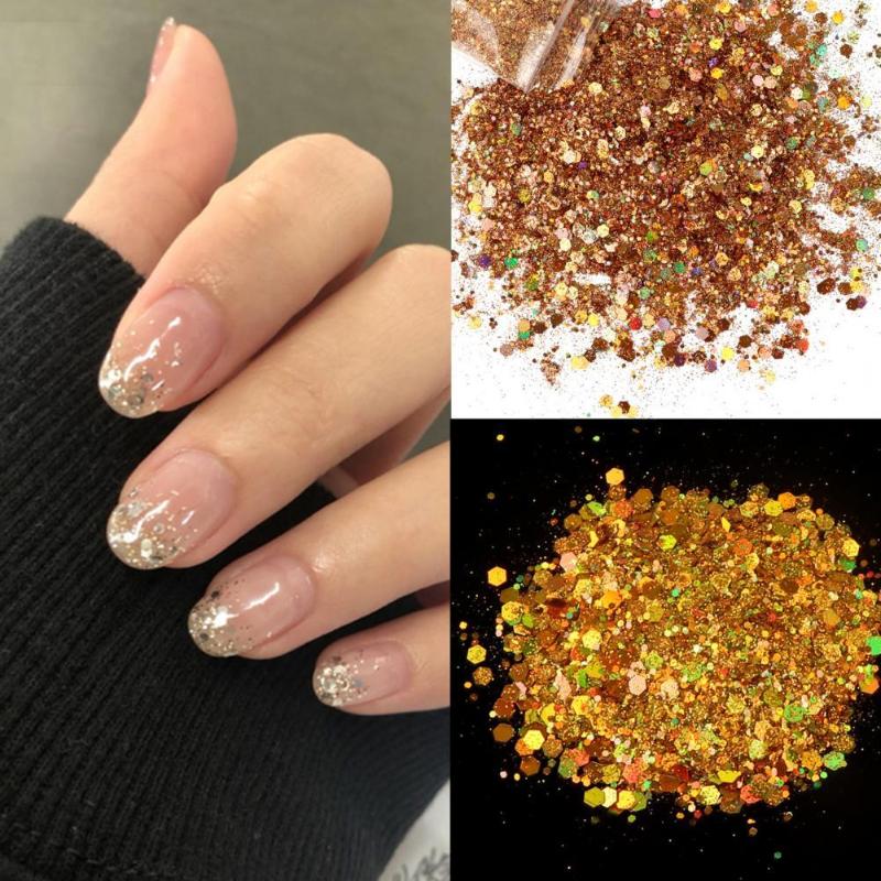 

Nail Art Decorations Stylish Sequin Powder Mini Creative Portable Hexagon Mixed Sequins Fashion