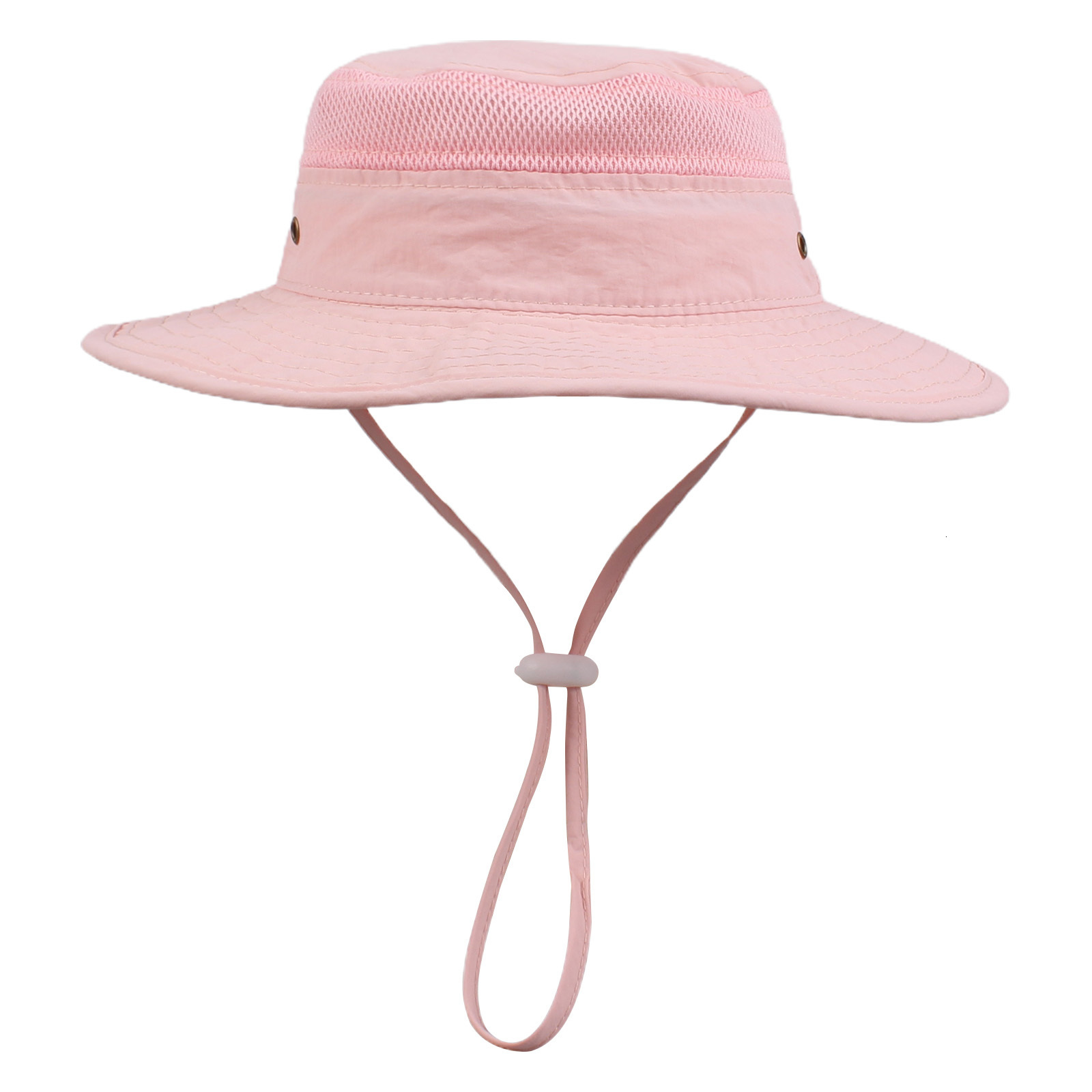 

Caps Hats Baby Spring Summer Bucket Cap Outdoor UV Protection Beach Hat Breathable Mesh Wide Brim Sunhat Adjustable Sun-proof 230313, White