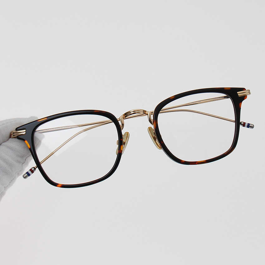 

Sunglasses 2023 new TB smoke gray square TB905 Men's and women's net red The same medium gold eyeglass frame