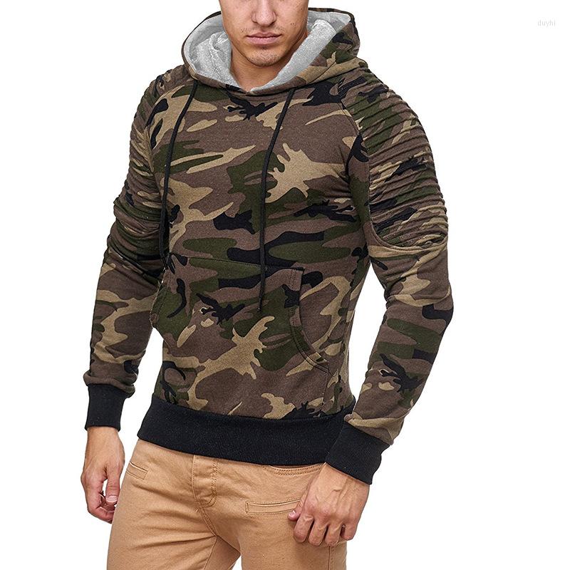 

Men's Hoodies Fashion Hoodie Camouflage Tops Mens, Black