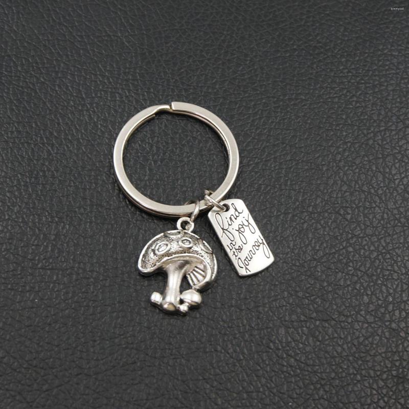 

Keychains Look For Joy And Natural Mushroom Key Chain On The Journey