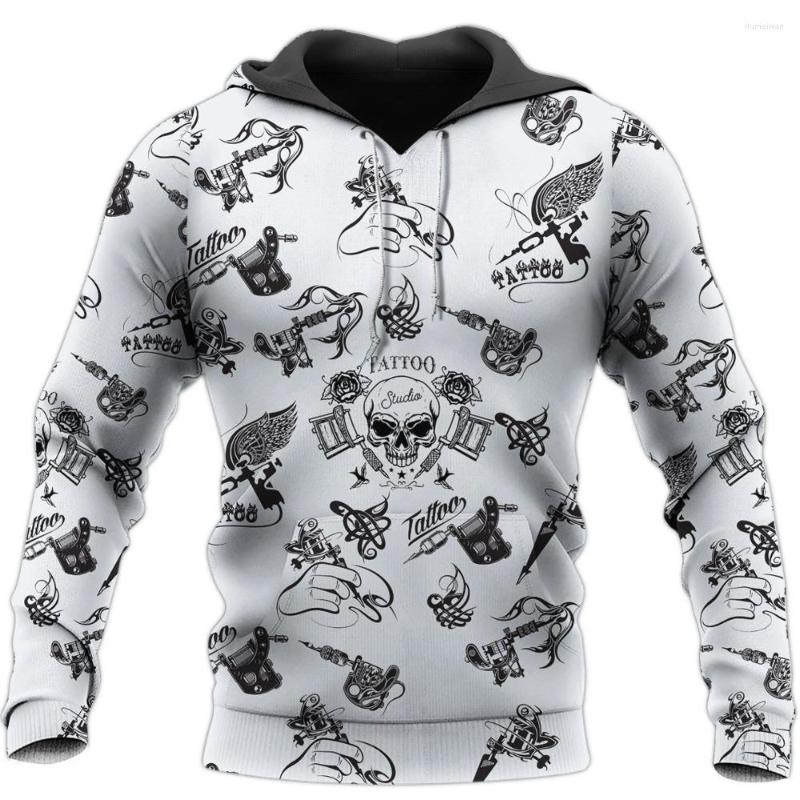 

Men' Hoodies Liumaohua 2023 Est Fashion Men Viking Tattoo Skull 3D Print Hooded Sweatshirt Unisex Casual Tops, Black