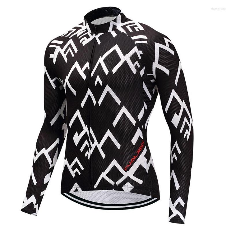 

Racing Jackets 2023 Outdoor Fitness Sports Long Bike Cycling Jersey Bycicle Clothing Mens Spring And Autumn Ropa Ciclismo FU07 -3XL, Multi