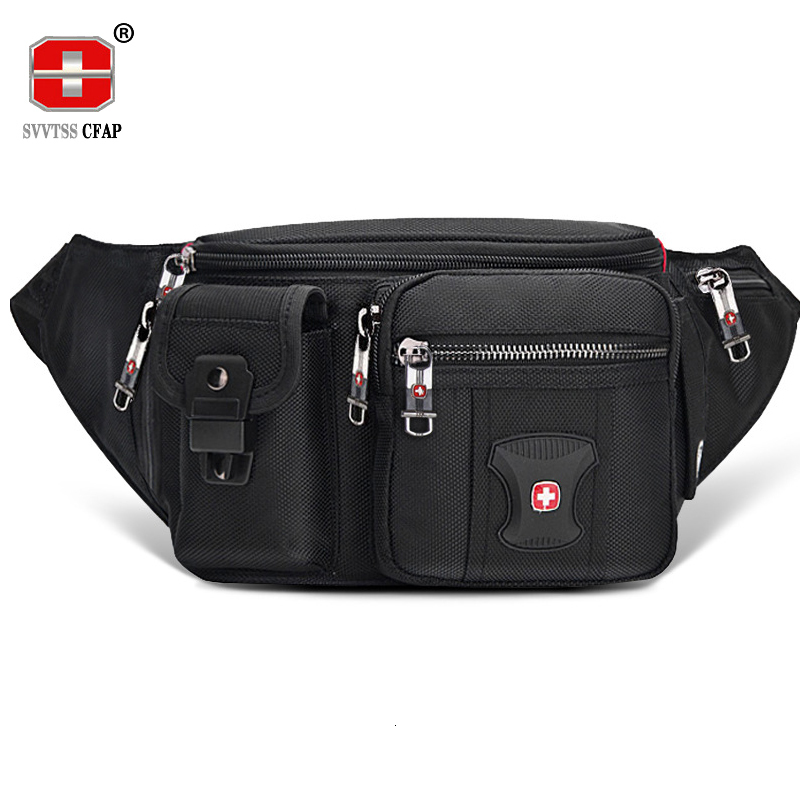 

Waist Bags Multifunctional Bag Belt Men Fanny Pack Casual Phone Pouch Women Black More Pockets Small Male Unisex 230313
