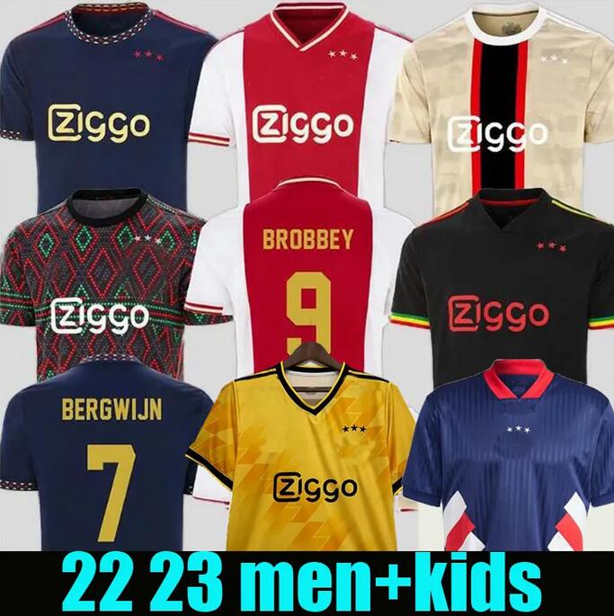 

22 23 TADIC Bob Marley Ajaxs soccer jerseys 2022 2023 2024 football shirt home KUDUS ANTONY BLIND HALLER NERES men kids kit third uniforms fans playe version XXXL 4XL