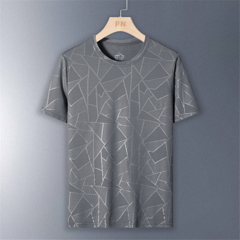 

Men's T-Shirts Summer T-shirt Men Breathable Cool Tshirt Summer Short Sleeve Shirt O-neck Tops Tees Fashion Casual Geometric Line Print 230313, Blue
