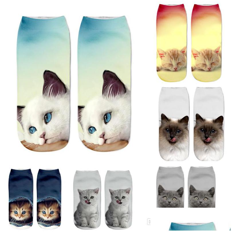 

Kids Socks 3D Animal Cat Printed Autumn Women Underwear Fashion Short Funny Cute Casual For Girls Drop Delivery Baby Maternity Clothi Dhmeq, As show