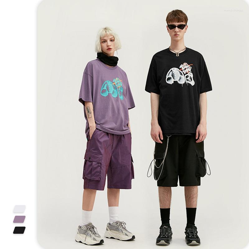 

Men's T Shirts VIMASS Brand Designer Men Cotton Casual Short Sleeve High Quality Cardigan Bear Print Shirt 2023, Black