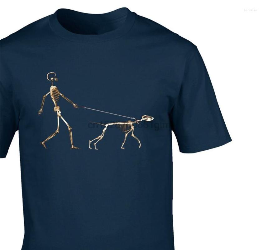 

Men' T Shirts Skeleton Dog Walker Canine Doggy Funny Urban Art Banksy Style T-Shirt Humorous Tee Shirt, Men-darkpurple