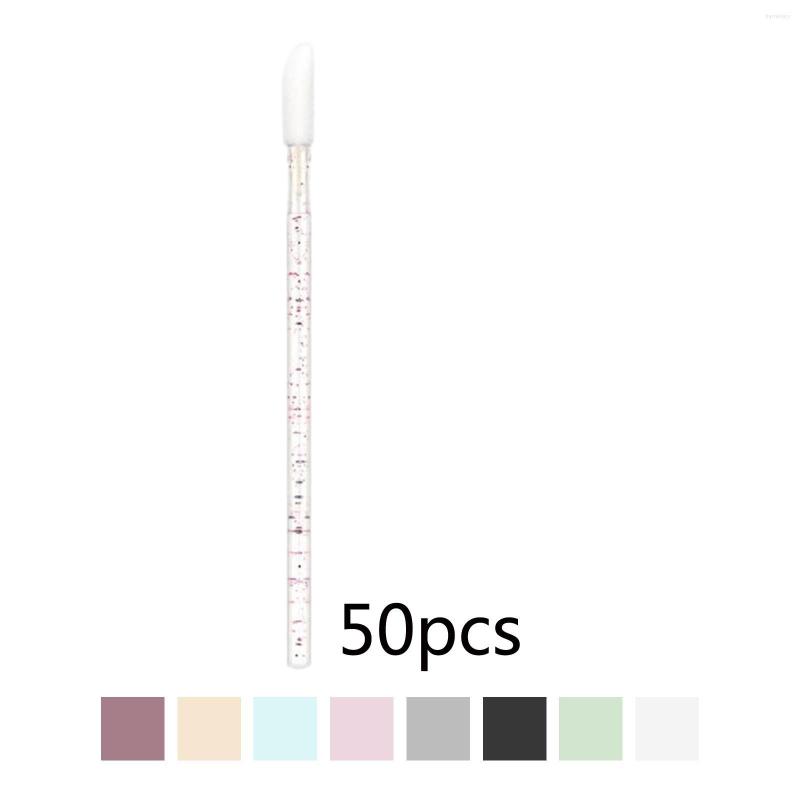 

Makeup Brushes Solid Nylon Lip Oblique Extension Stick 50 Pieces For Repair