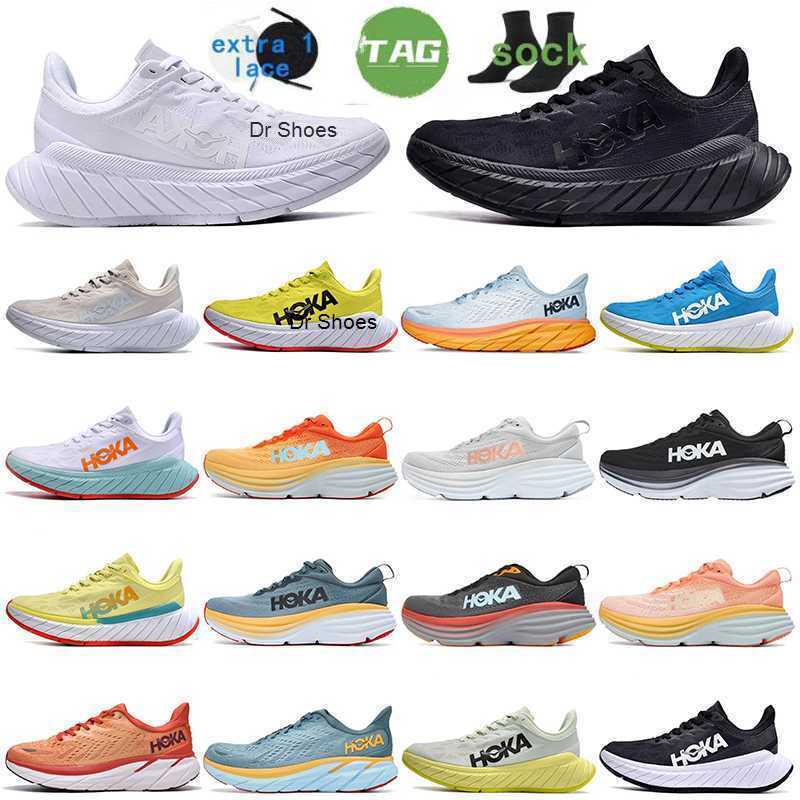 

HOKA ONE Bondi 8 running shoes triple black white amber yellow summer song Anthracite Castlerock Goblin Blue men women platform designer, #22 clifton 8 (1) triple white