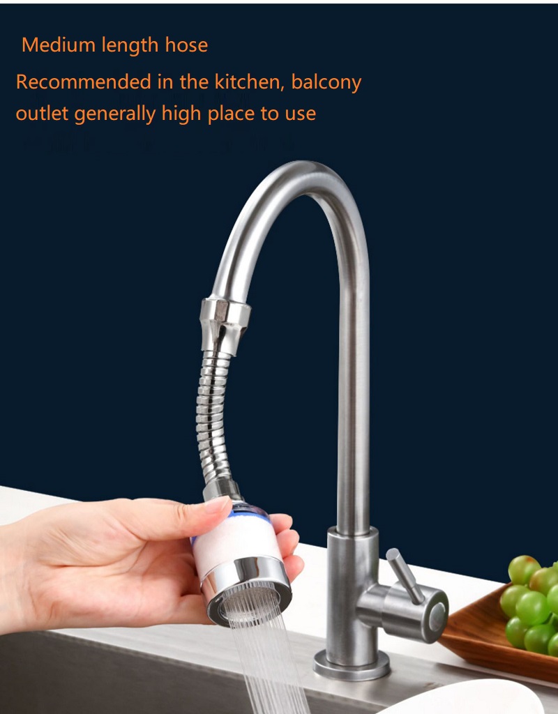 

shower faucet filter Kitchen basin universal tap wateranti-splash head extension faucet flower filter element water purifier dechlorination ball by THE DHL