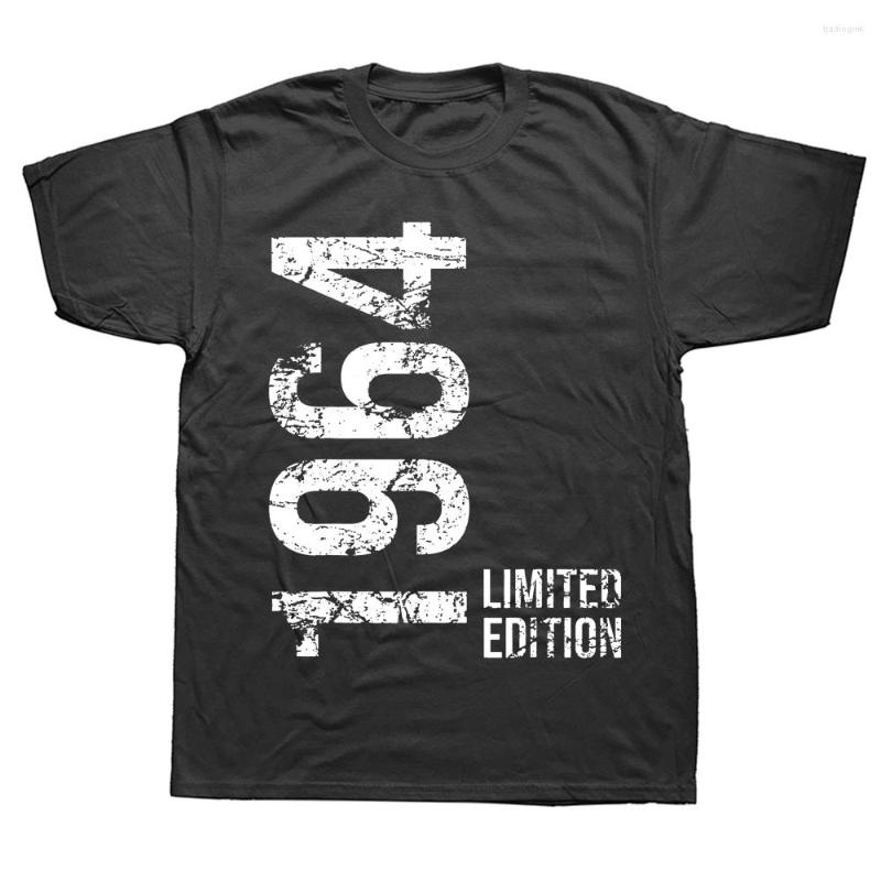 

Men's T Shirts Vintage 1964 59th Birthday 59 Years Old Retro Shirt Graphic Cotton Streetwear Short Sleeve Gifts Summer Style T-shirt, White