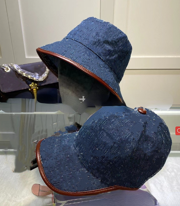 

Quality Letter Denim Fisherman Hat Sunshade Beach Western Style Internet Famous cap Female Summer Sun Hats Casual, Aspic