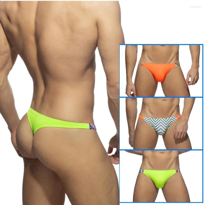 

Men' Swimwear 2023 Men' Triangle Sexy Swim Shorts With Cup Quick-Drying Beach Bikini Swimsuit Men Summer Swimming Spring Vacation, T-back light green