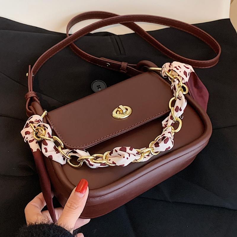 

Evening Bags Vintage Small Shoulder For Women 2023 Metal Chains Handbag Designer Luxury Tote Bag With Sequined Hasp Daily, Black 2