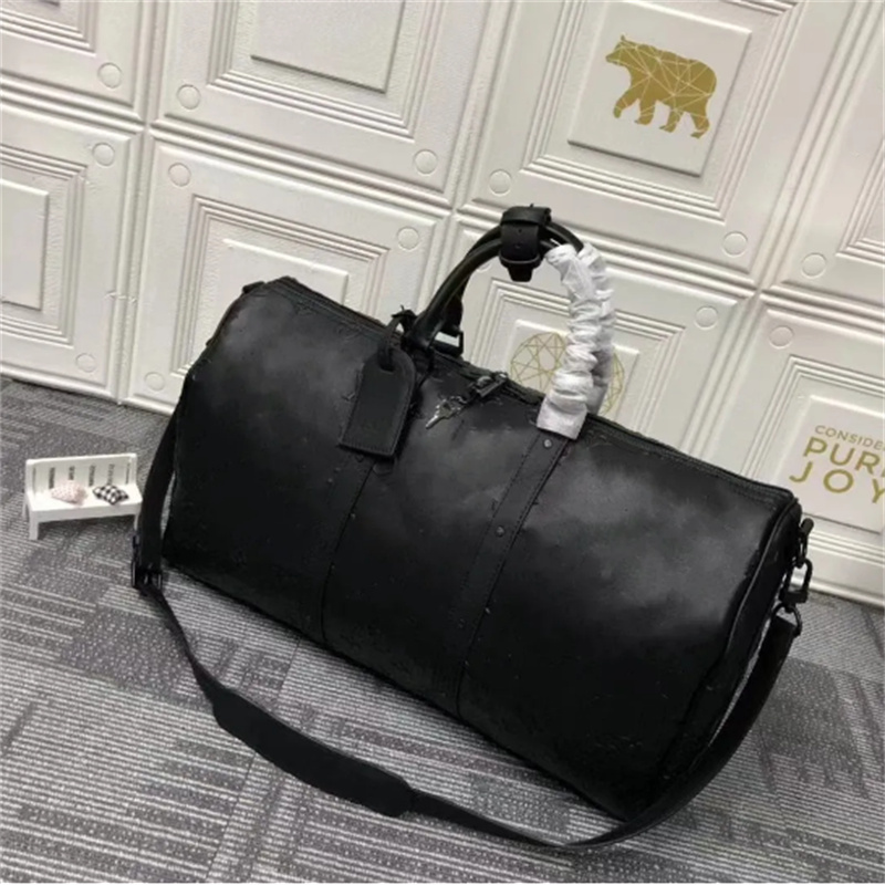 

Duffle bag Classic 45 50 55 Travel luggage for men real leather Top quality women cross body totes shoulder Bags mens womens handbags 10A Outdoor Packs