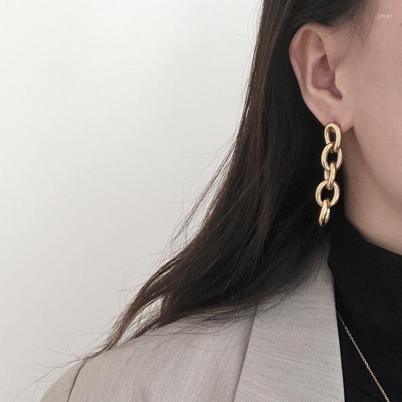 

Stud Earrings 2023 Personality Link Chain Earring For Woman Party Club 18K Gold Plated 316 L Stainless Titanium Steel Jewelry Never Fade