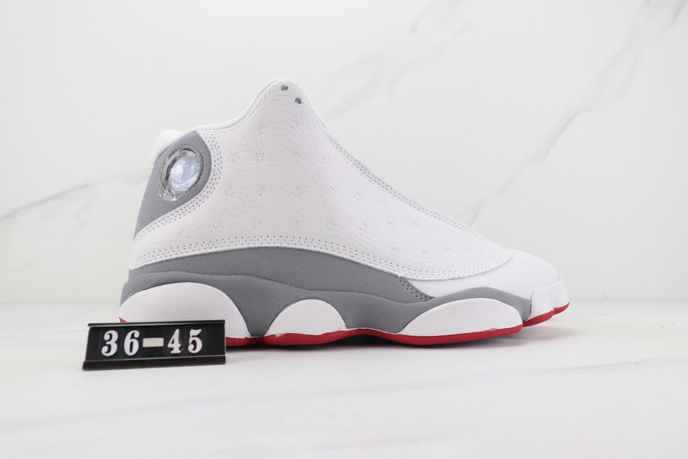 

With Box Wolf Grey 13 Basketball Shoes Men Women White True Red 13s Sneakers