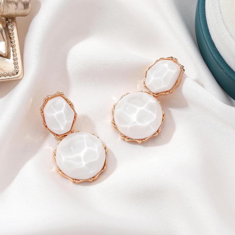 

Stud Earrings Vintage French Resin Acrylic For Women Earing Jewelry Earings Geometric Irregular Pendant Earring M2517