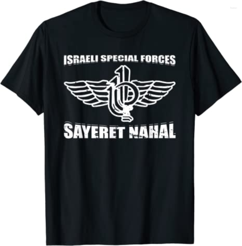 

Men' T Shirts Sayeret Nahal Idf Israeli Special Forces Commando Men T-Shirt Short Sleeve Casual Cotton O-Neck Summer, Black