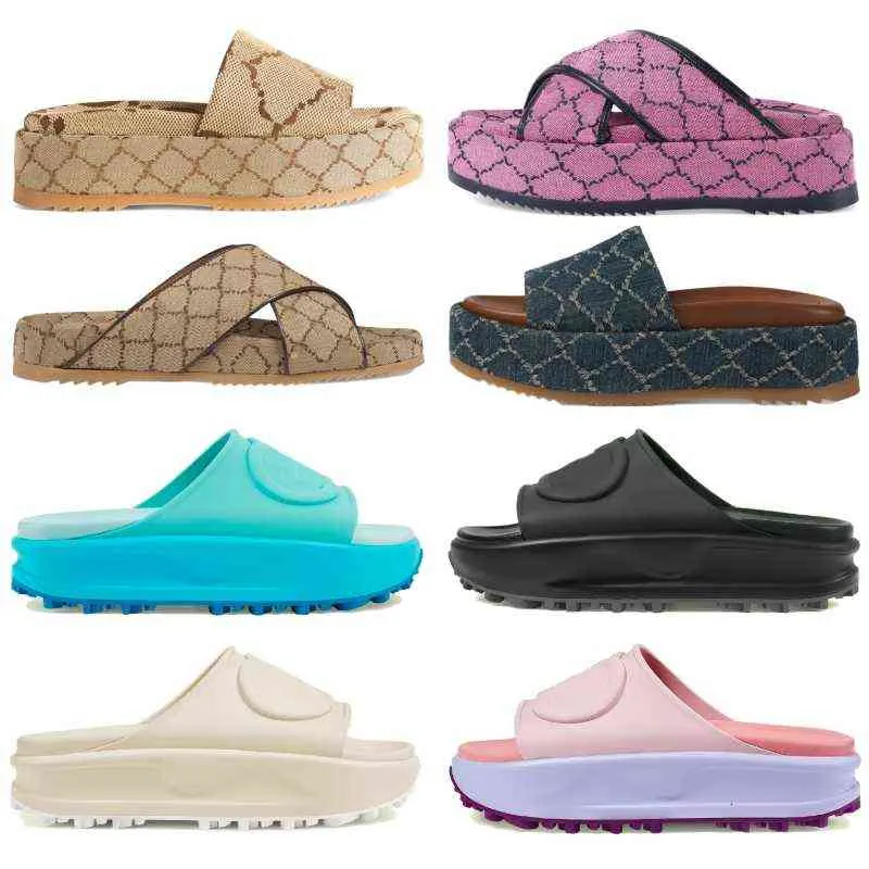 

Designer Women Platform Sandals Womens Interlocking G Sandal Rubber Slippers With Box Wxa, Fashion sandals