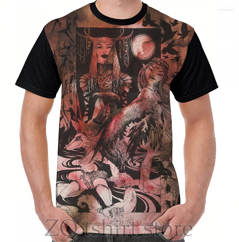 

Men' T Shirts The Morrigan Graphic T-Shirt Men Tops Tee Women Shirt Funny Print O-neck Short Sleeve Tshirts
