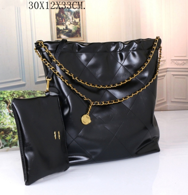 

Quality Designer Handbags Women Beach Bag Fashion Knitting Purse Shoulder Large Tote With Chain Shopping bag, 30*12*33cm
