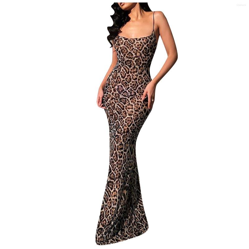 

Casual Dresses Fashion Print Women' Leopard Party Korean Velvet Dress Suspender, Yellow