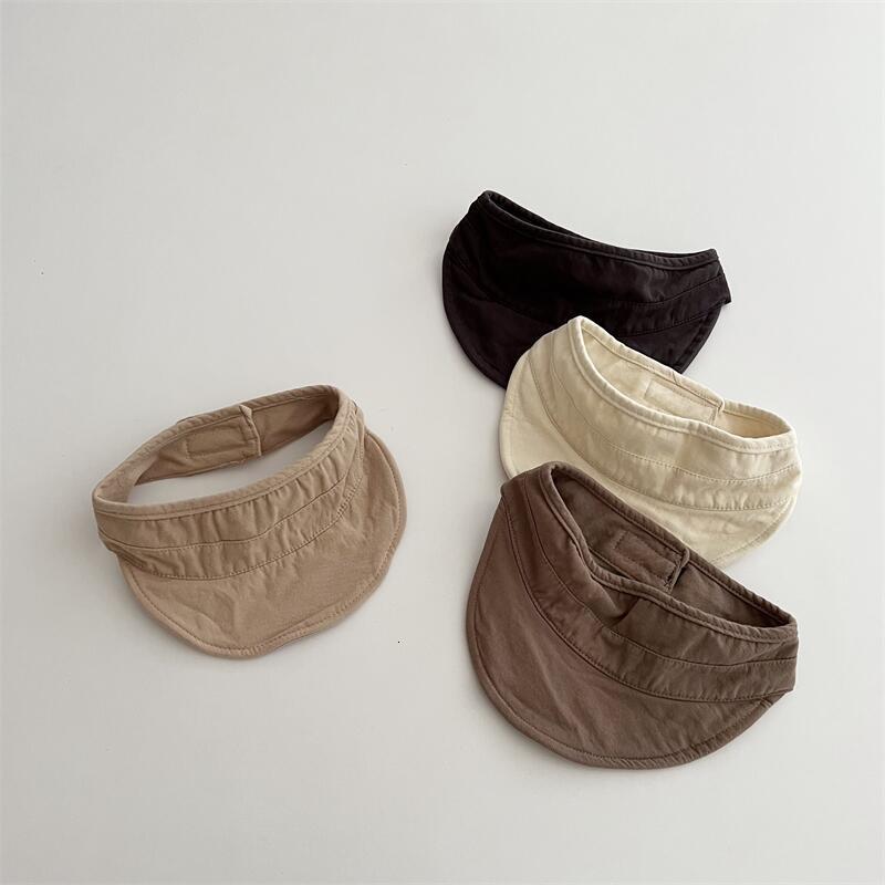 

Caps Hats Pure Color Washed Cotton Linen Children's Empty Top Hat 230313