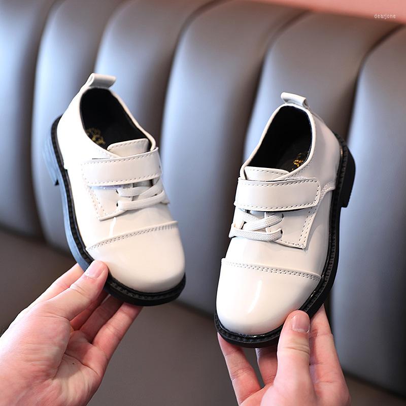 

Athletic Shoes Children Formal Leather Kids Casual Sneakers For Boys Girls Big Students Performance Wedding Party Fashion 26-35, Beige