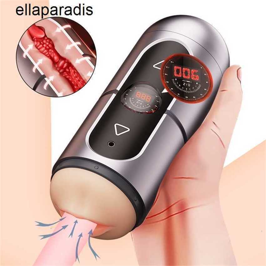 

Adult Massager Male Masturbator Toys Automatic Sucking Masturbation Cup for Men Deep Throat Oral Vagina Suction Blowjob Vibrating Sex Machine