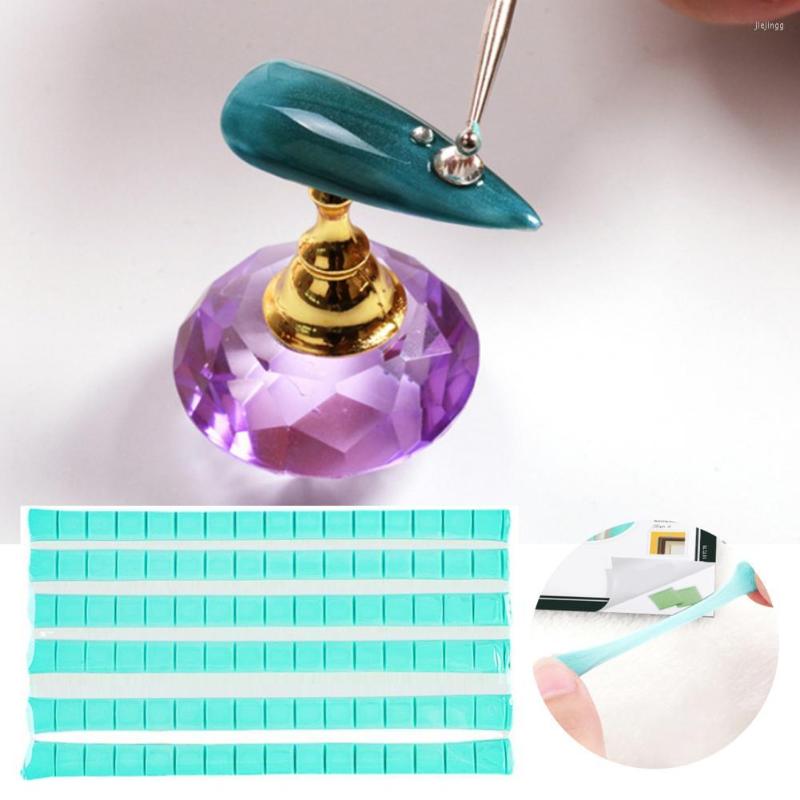 

False Nails Versatile Reusable Nail Tips Display Fixing Clay Practical Lightweight, Blue