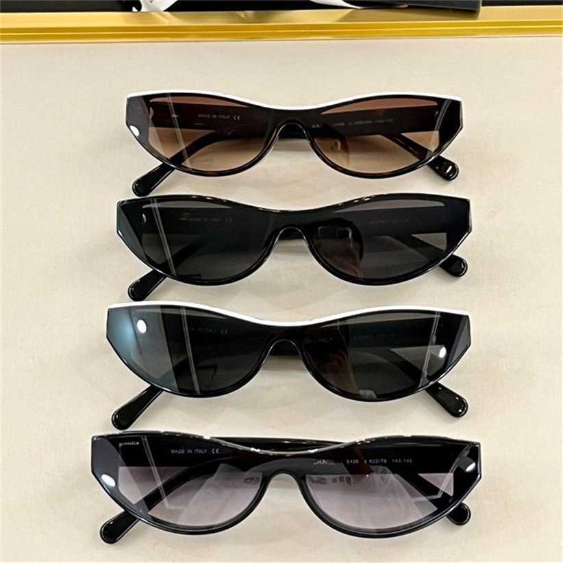 

Sunglasses 2023 new Xiaoxiang 22 year old small frame cat's eye net Red concave anti ch5436