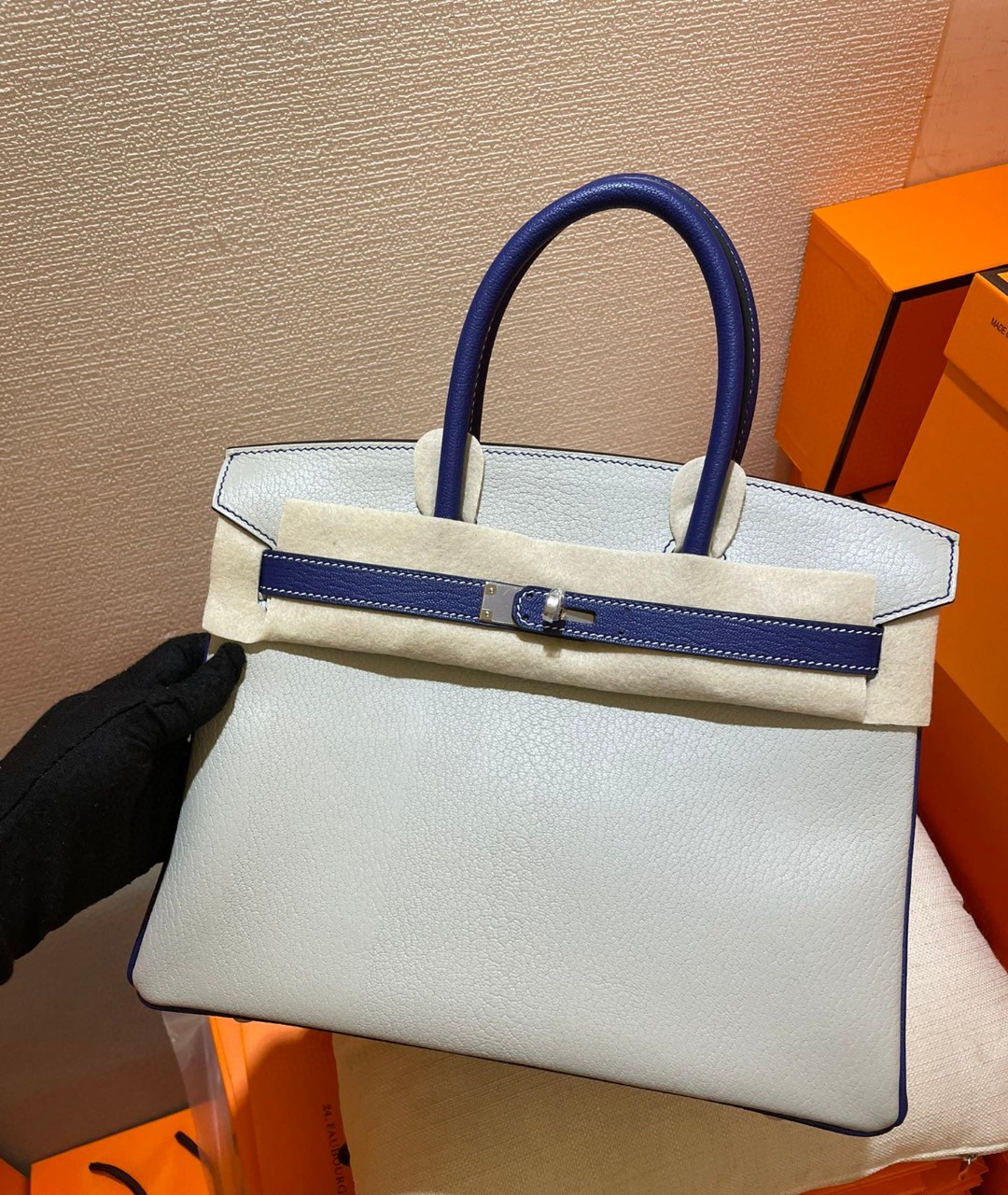 

30CM custom made women totes fashion designers bag fully handmade italy chevre leather luxury purse wax line stitching wholesale price, Custom color 8v-0d-q5