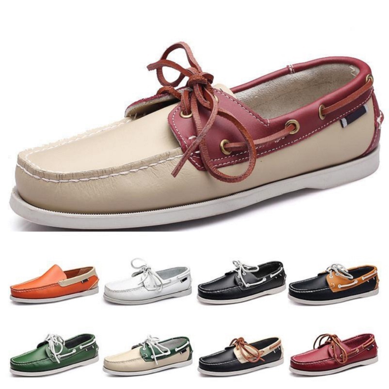 

Running Shoes Sneaker Fashion Leater White Red Black Brown Green Orange Yellow Outdoor Trainers Sports Sneakers, Color#14