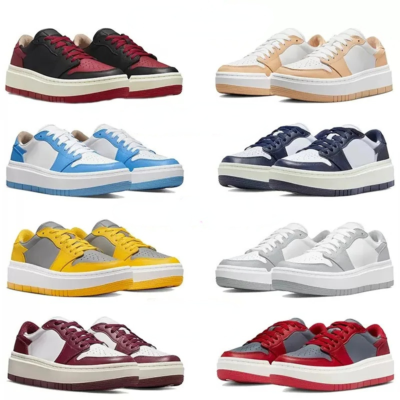 

Jumpman 1s 1 Casual Shoes 1 low Elevate Shoes og Platform University Blue Team Red Wolf Grey UNLV Silver Toe Bred Midnight Navy Men Women Sneakers Trainers