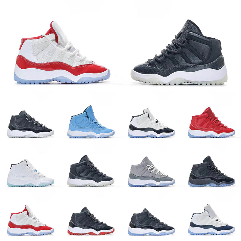 

11 11s XI Jumpman Baby Youth Basketball Shoes Cherry Concord Low Kids Sneakers Outdoor Runners Concord Unc Kid Toddler Sports Trainers Size 26-35, 10