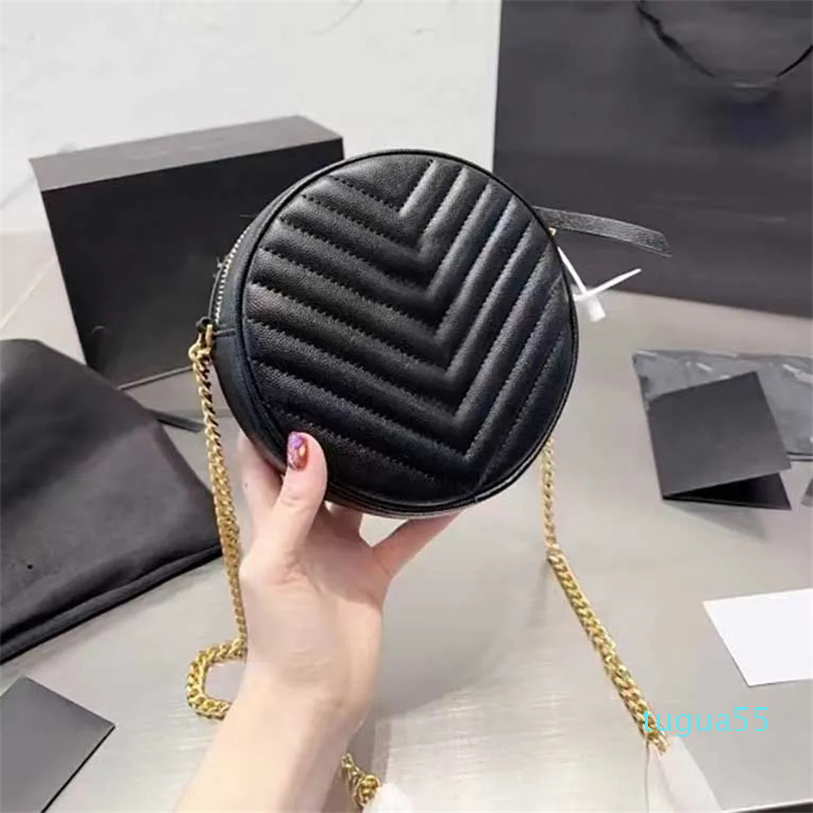 

Shoulder Bags designer Women Handbags black classic diagonal stripes chains, Gold chain