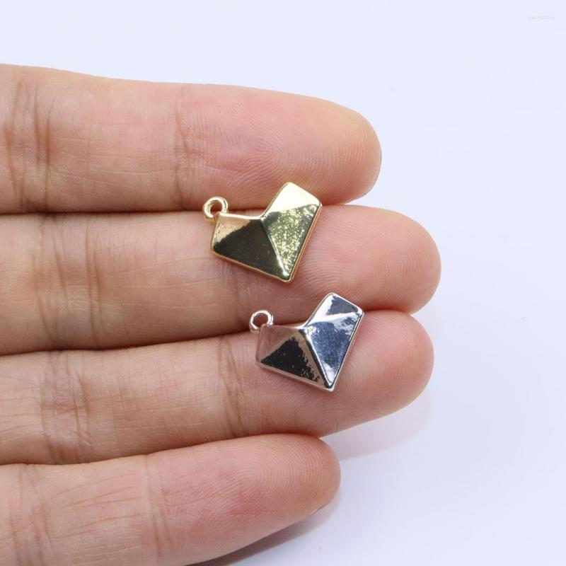 

Charms Eruifa 20pcs 12mm Heart Zinc Alloy Jewelry DIY Pendant Women Girl Necklace Earring Bracelet 2 Colors