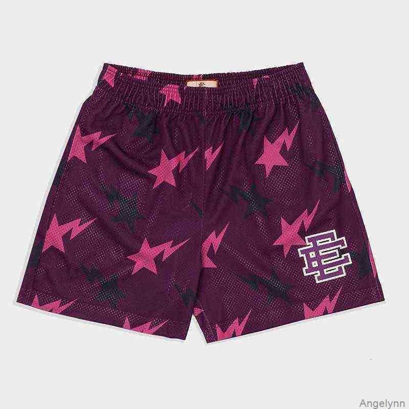 

Summer Mens Fashion Men's T-shirts Brand Ee Basic Shorts Eric Emanuel Casual Mesh Short Newyork City Skyline Designers Gym Running Fitness T390