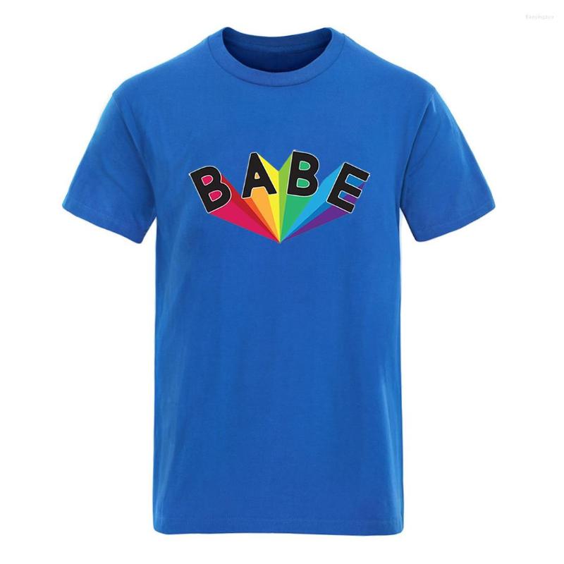 

Men' T Shirts Babe Print Cotton Short Sleeve T-shirt For Man Harajuku High Quality Clothing Tees Male Retro -3XL Plus Size Graphic, Gray 6